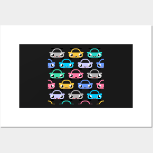 Cute car emojis Posters and Art